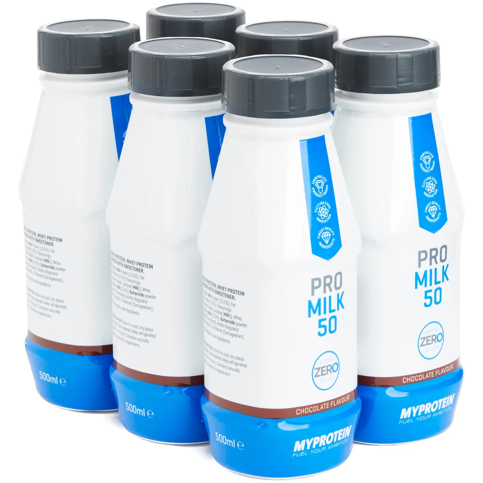 Protein Shake Zero - 6 x 500ml - Chocolate Image 1