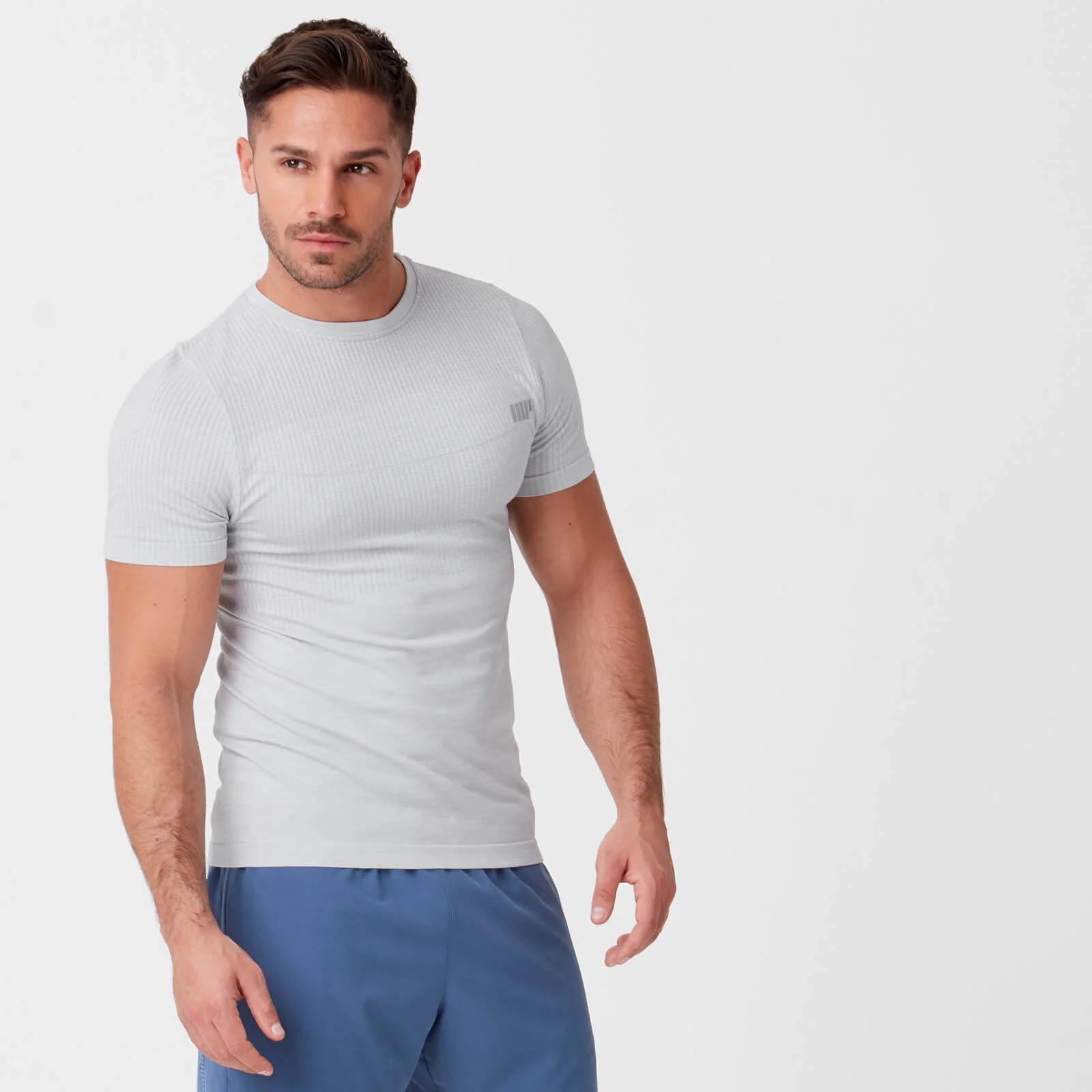 Seamless T-Shirt - Silver - S - Silver Image 1