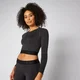 MP Women's Inspire Seamless Crop Top - Slate