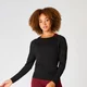 Shape Seamless Loose-Fit Top - Black