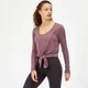 Twist Long Sleeve T-Shirt - Mauve