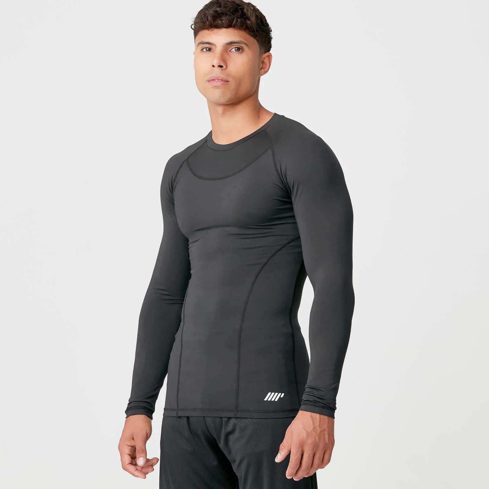 MP Men's Charge Compression Long Sleeve Top - Black - XS Image 1