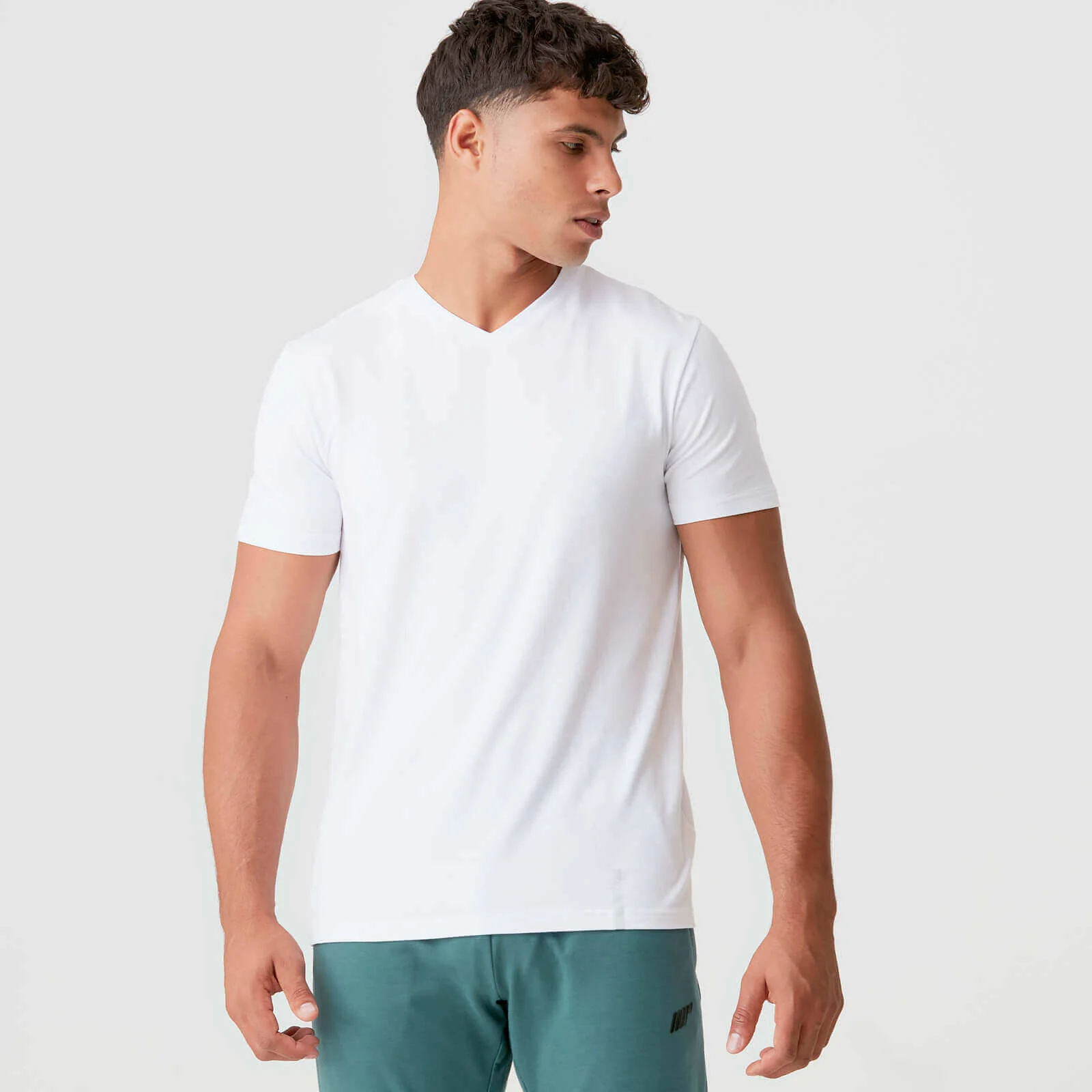 MP Men's Luxe Classic V-Neck T-Shirt - White - XS Image 1