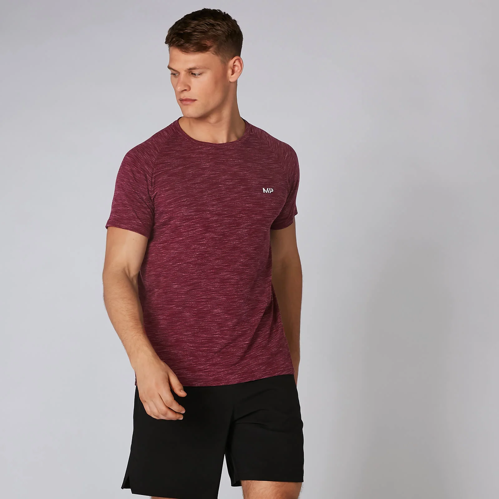MP Men's Performance T-Shirt - Burgundy Marl - XS Image 1