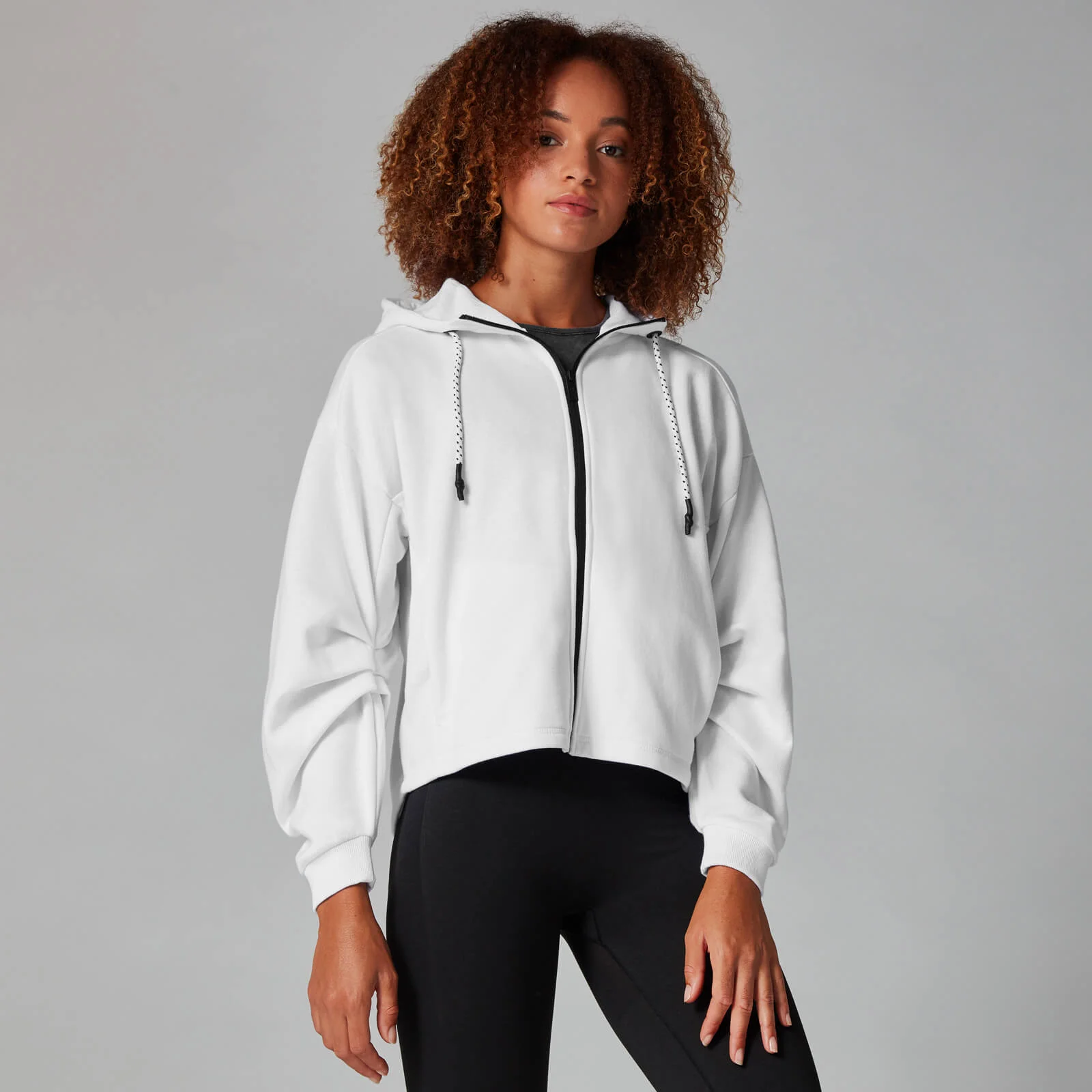 Oversized Zip-Through - White - XS Image 1
