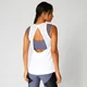 MP Women's Mesh Detail Open Back Vest - White
