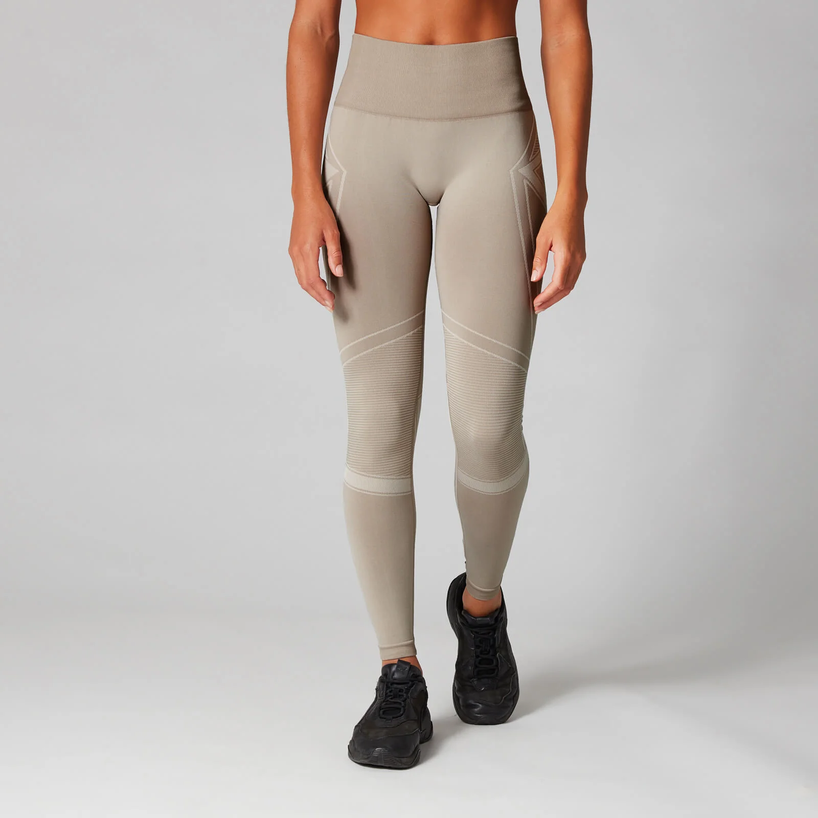 MP Women's Seamless Ultra Tonal Leggings - Sesame/Moonbeam - XS Image 1