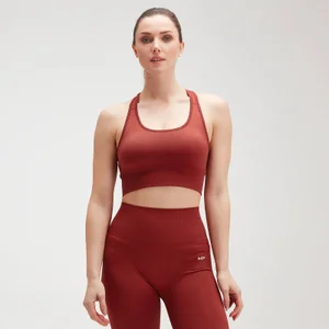 MP Women's Shape Seamless Ultra Sports Bra - Burnt Red - Size XS
