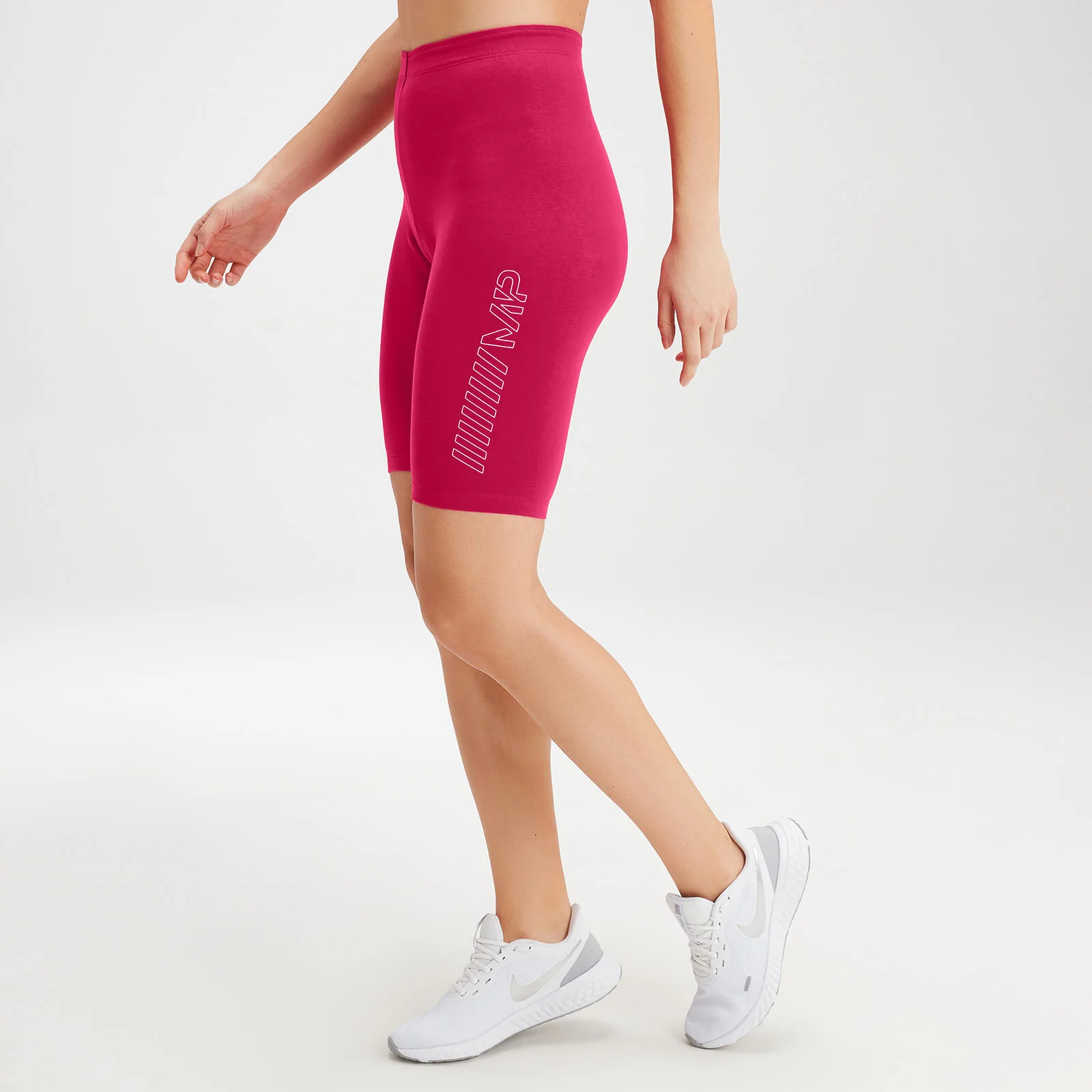 MP Women's Outline Graphic Cycling Shorts - Virtual Pink - XXS Image 1