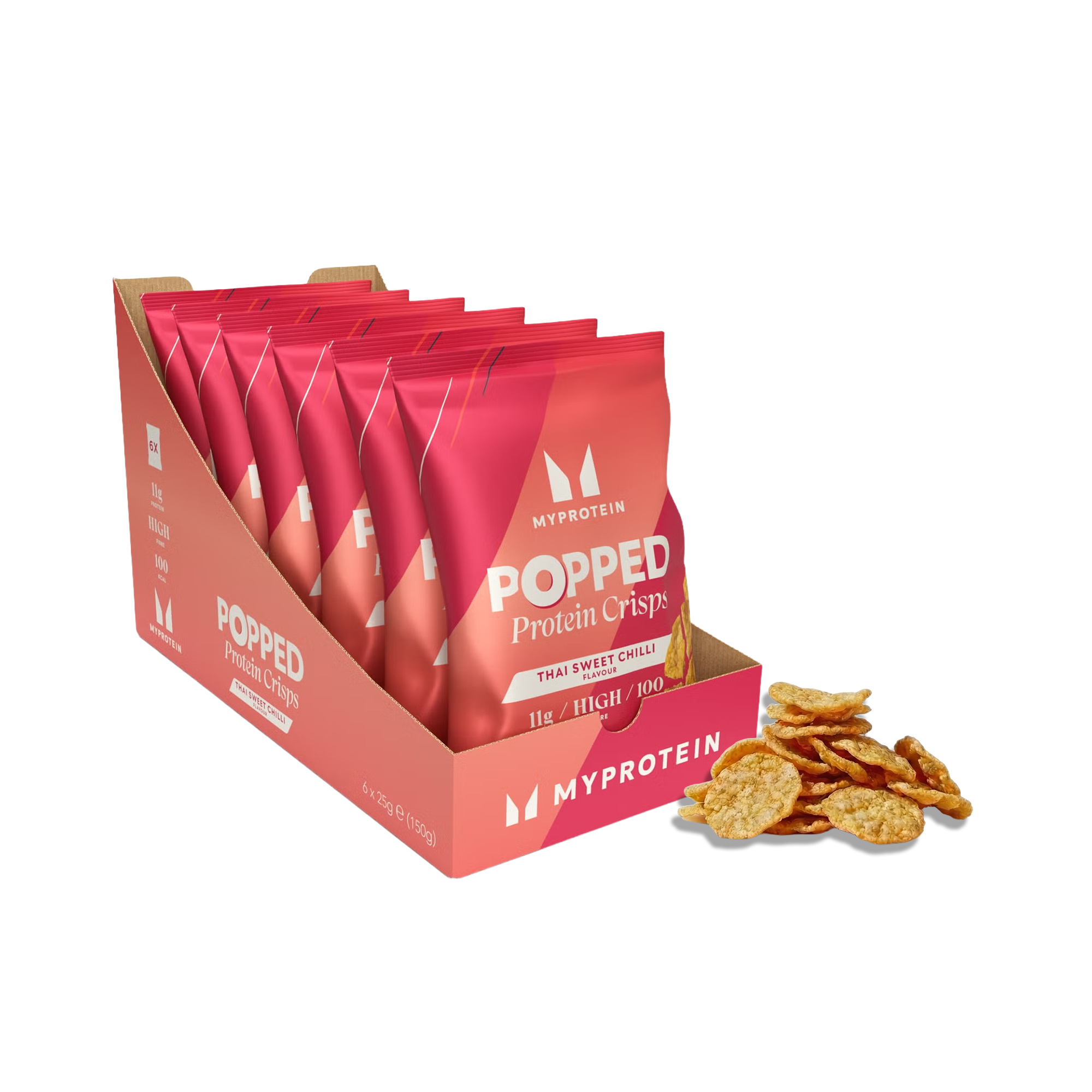 Popped Protein Crisps - Thai Sweet Chilli Image 1