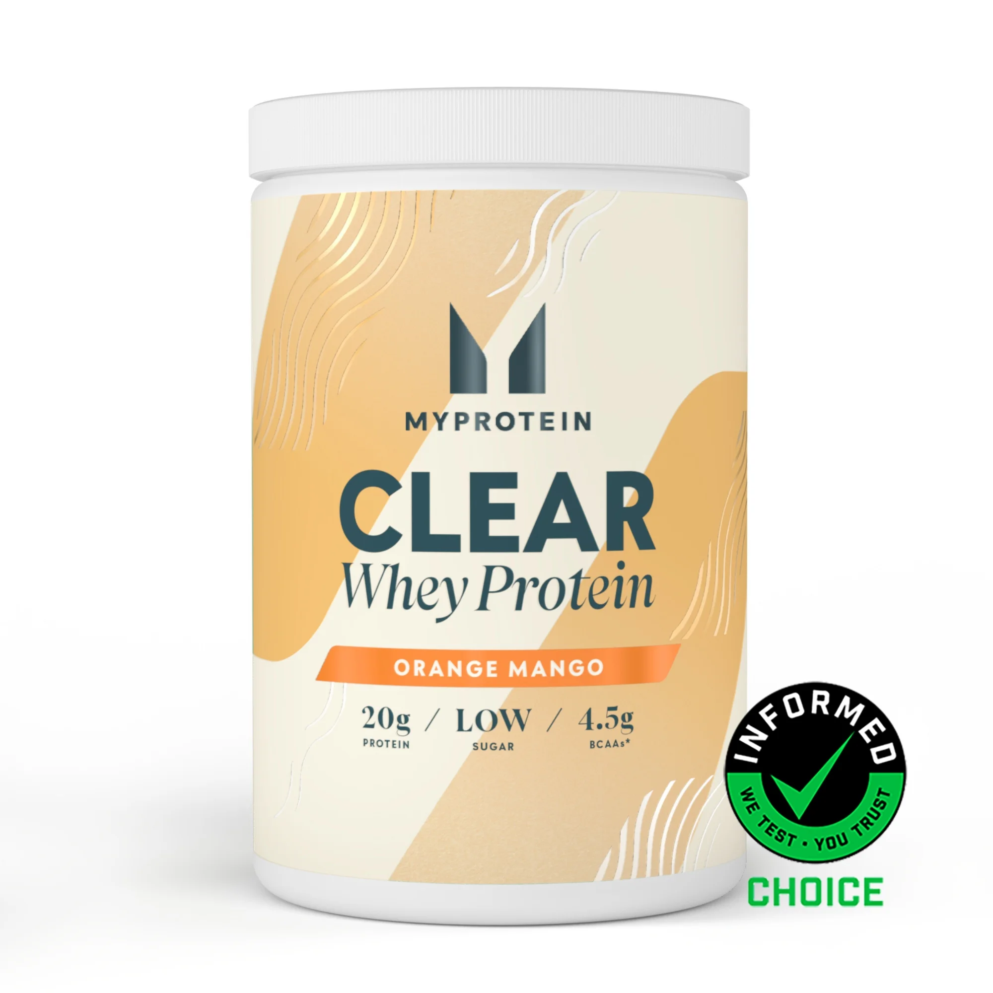 Clear Whey Protein Powder - 520g - 20servings - Orange Mango Image 1