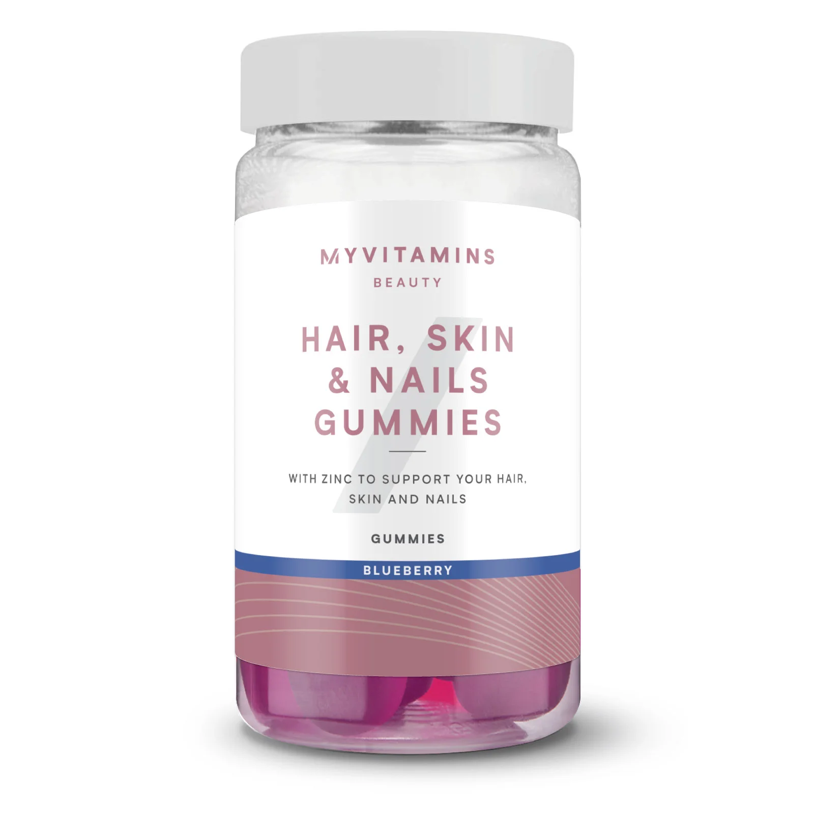 Hair, Skin & Nails Gummies - 60 Gummies - 30servings - Blueberry Image 1
