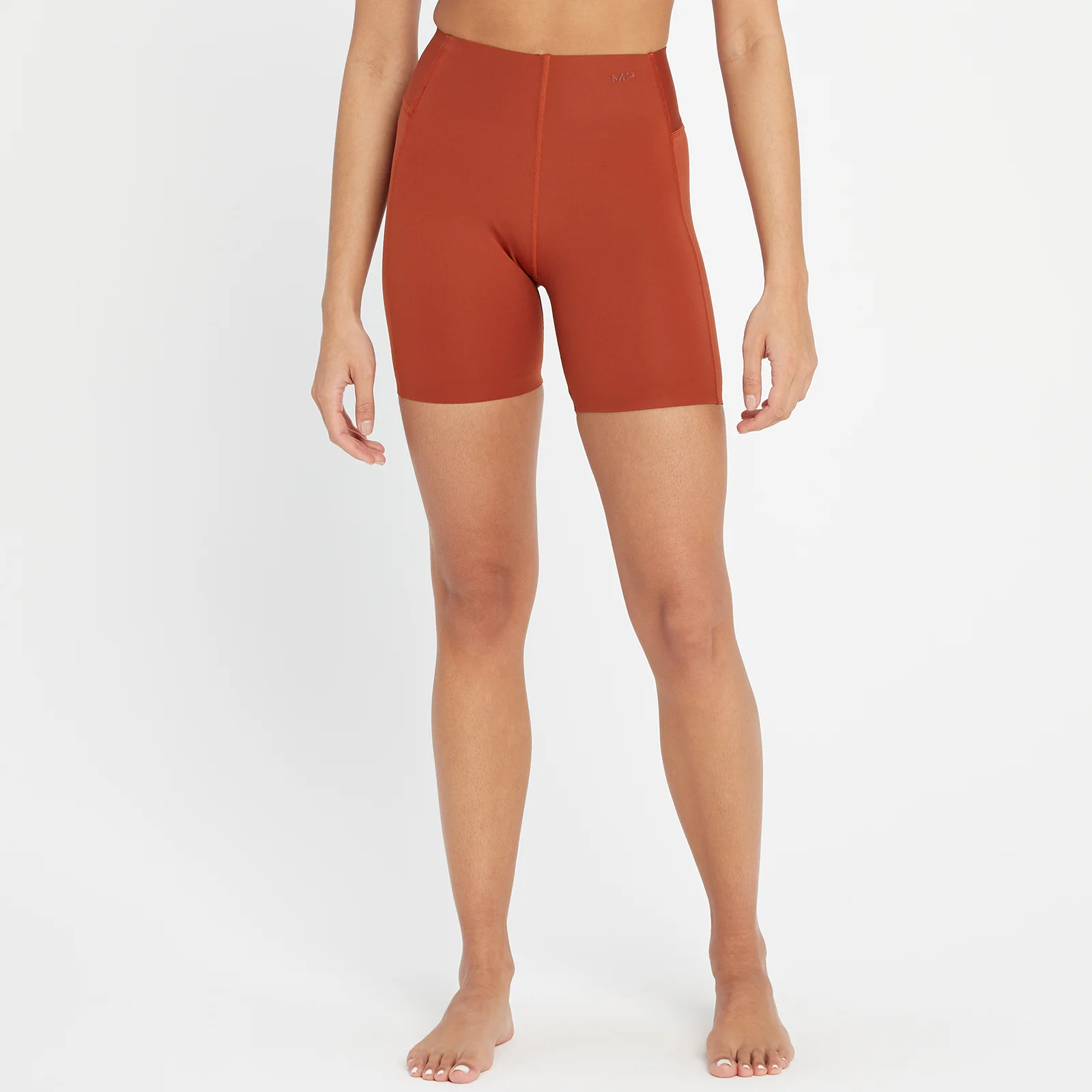 MP Women's Composure Repreve® Cycling Shorts - Burn Red - XXS Image 1
