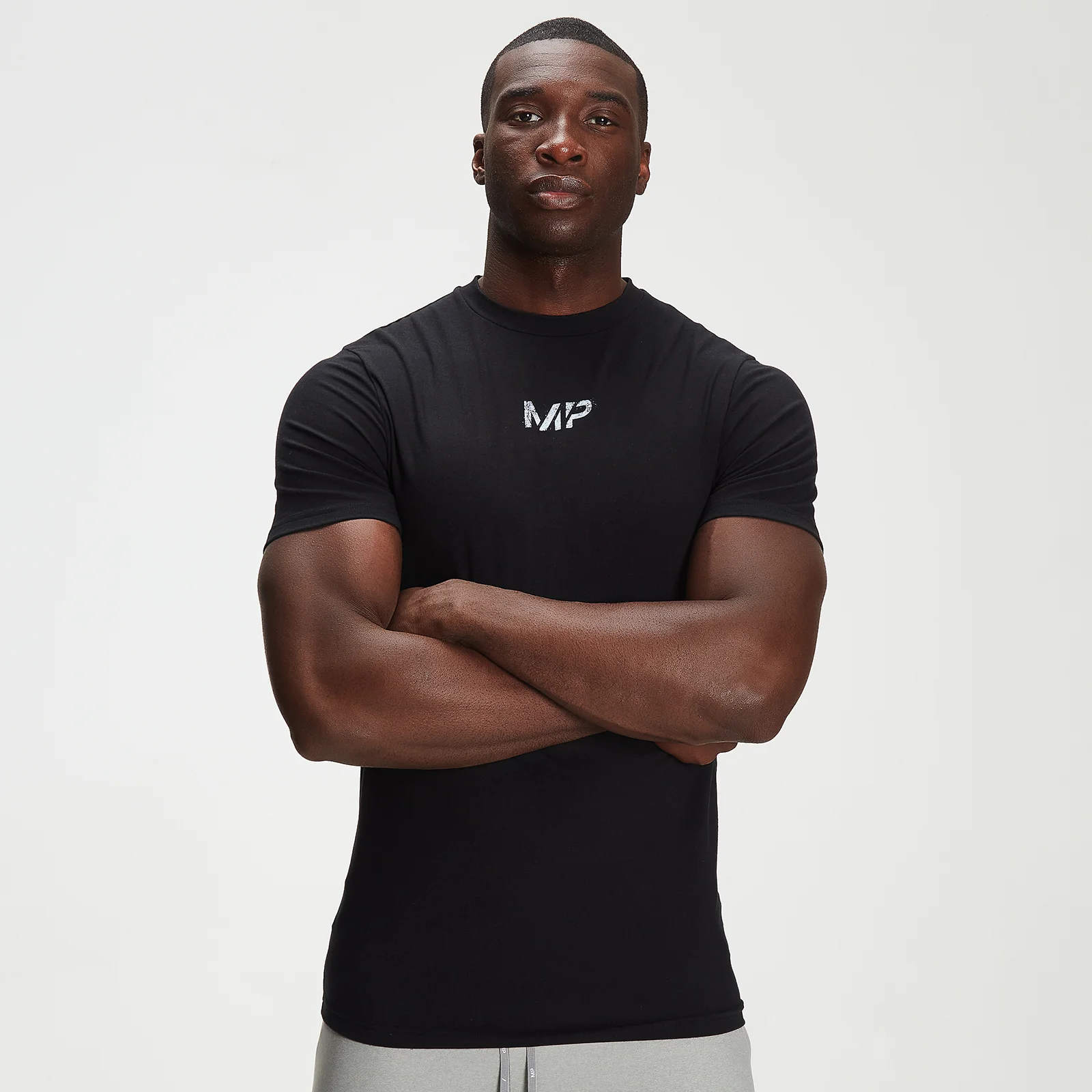 MP Men's Adapt drirelease® Grit Print T-shirt- Black - XXS Image 1
