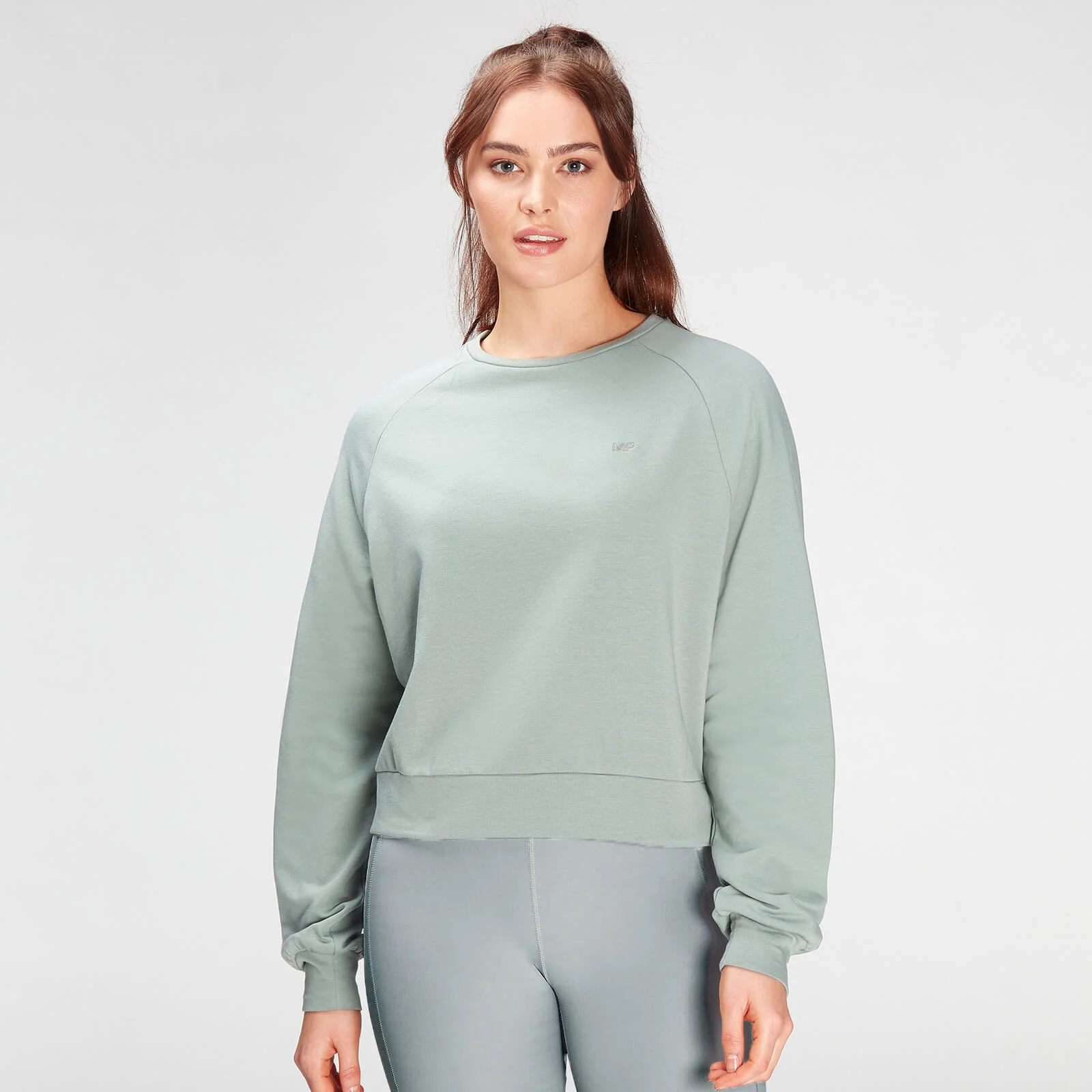 MP Women's Composure Sweatshirt- Washed Green - XXS Image 1