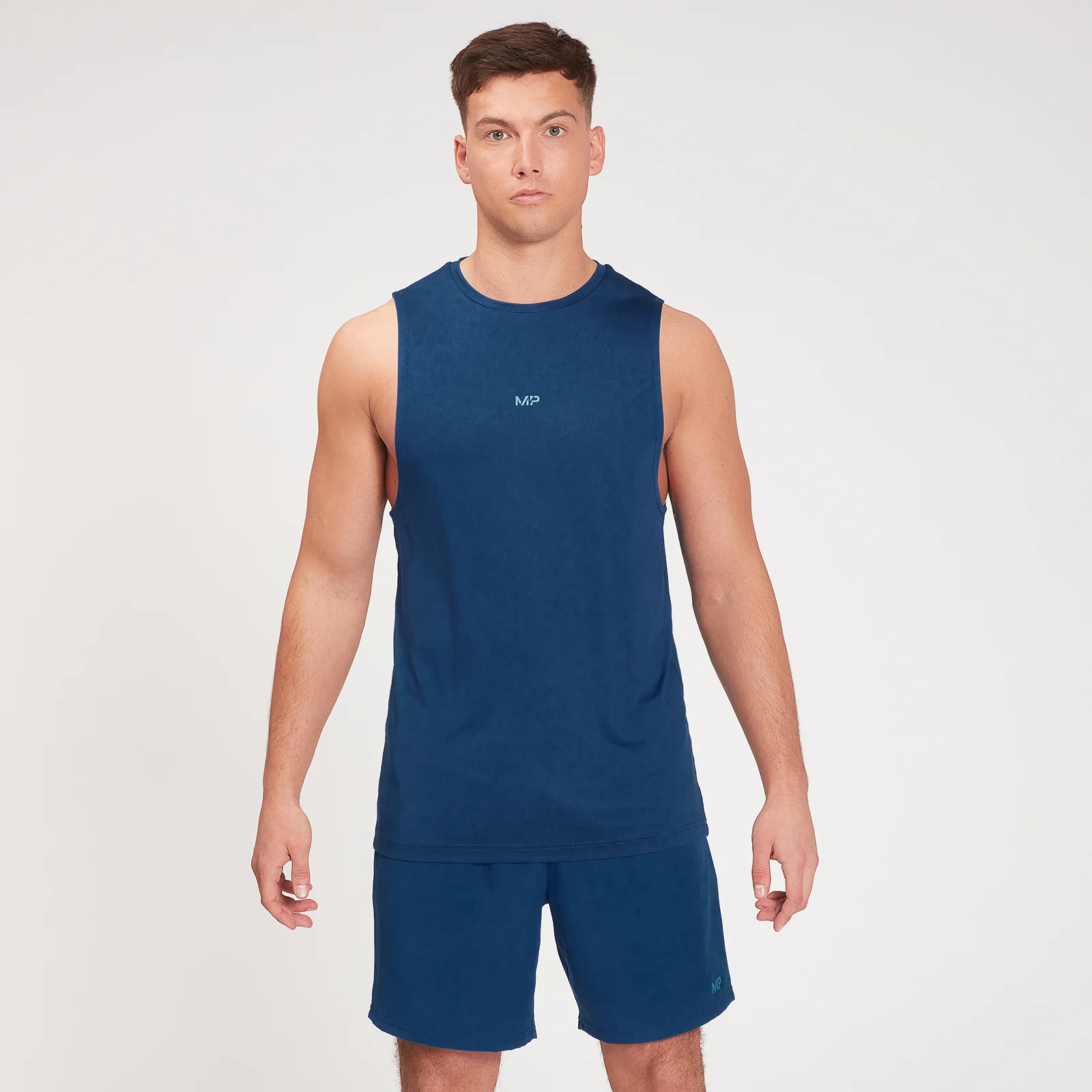 MP Men's Fade Graphic Training Tank - Dark Blue - XXS Image 1