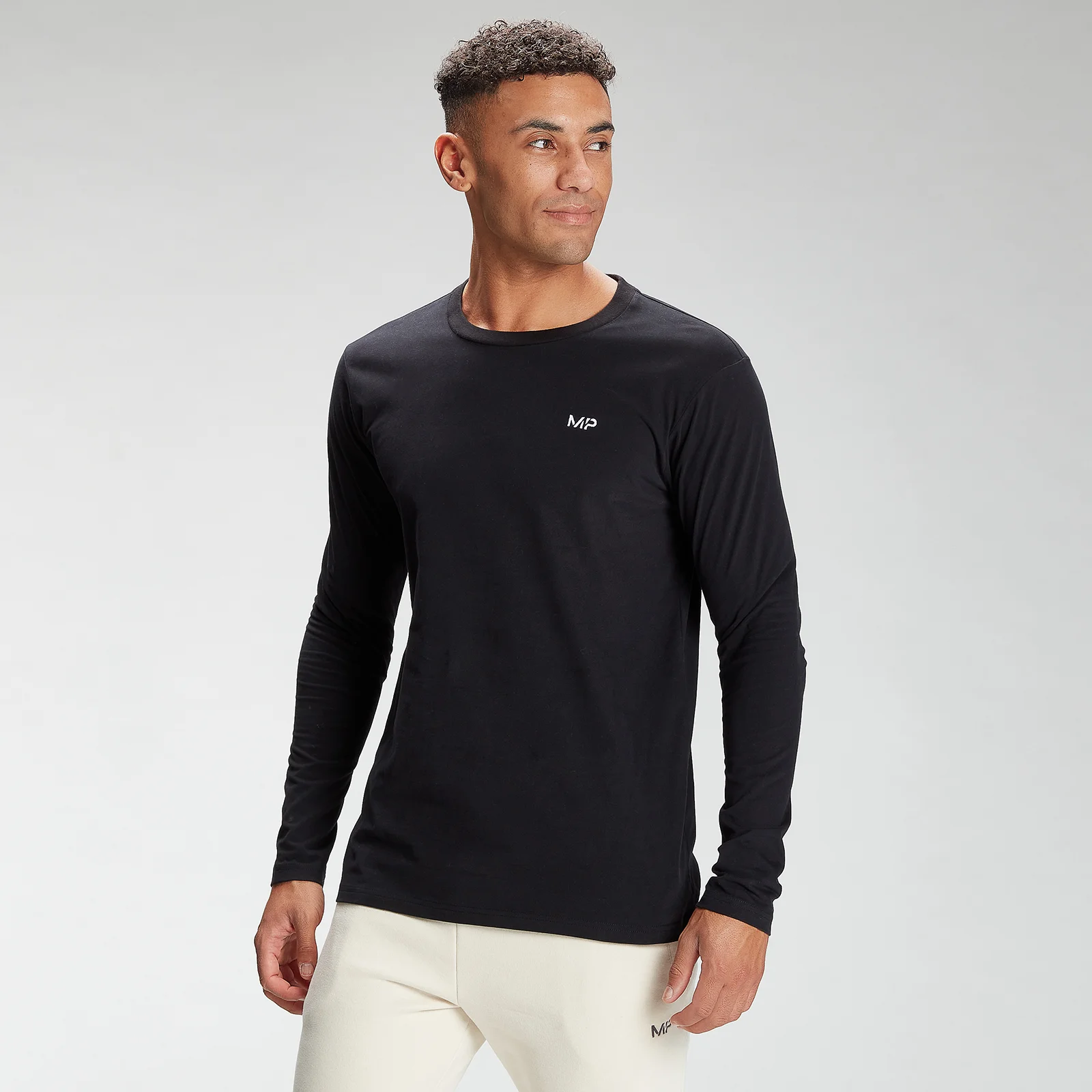 MP Men's Rest Day Long Sleeve Top - Black - XXS Image 1