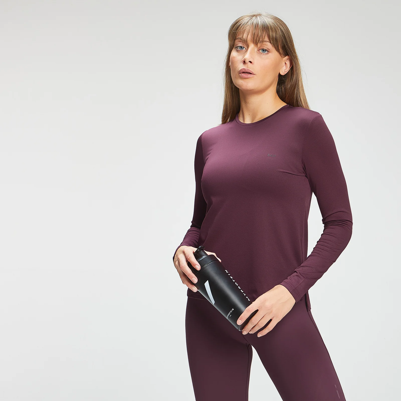 MP Women's Power Ultra Long Sleeved T-Shirt - Port - XXS Image 1