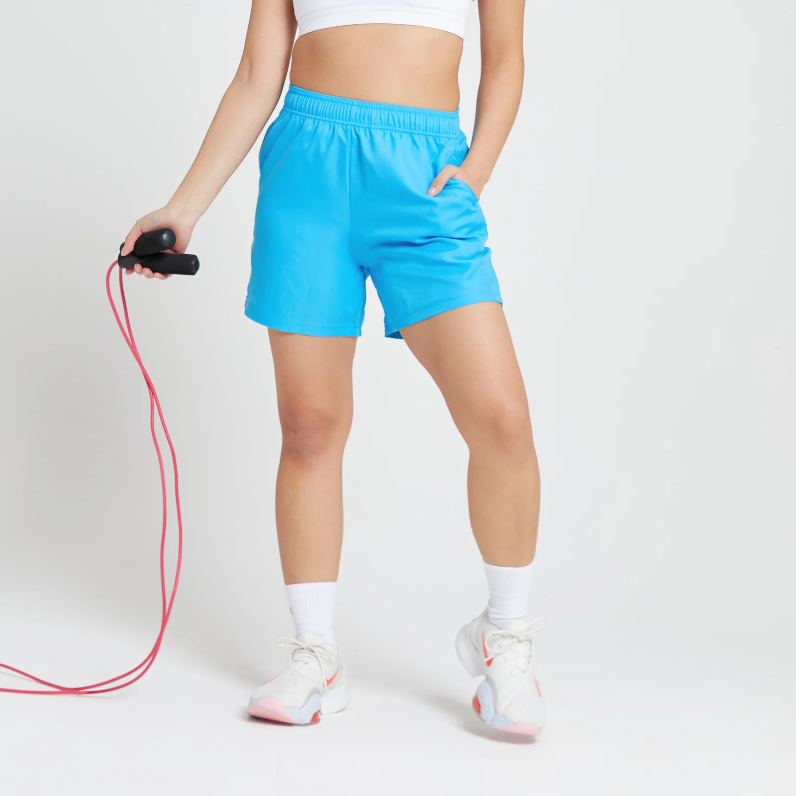 MP Women's Graffiti Graphic Training Short - Bright Blue - XXS Image 1
