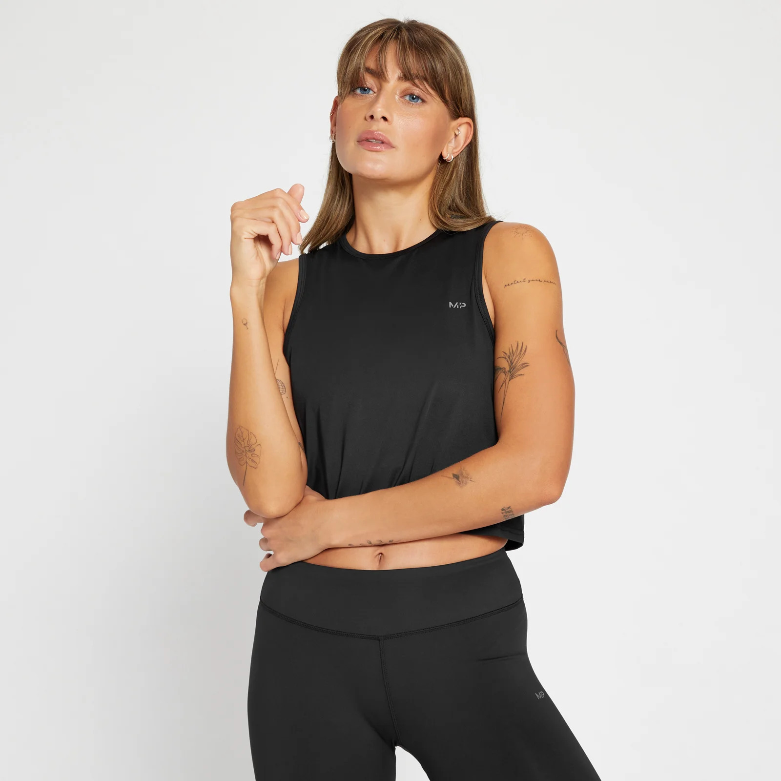 MP Women's Repeat MP Training Crop Vest - Black - XXS Image 1