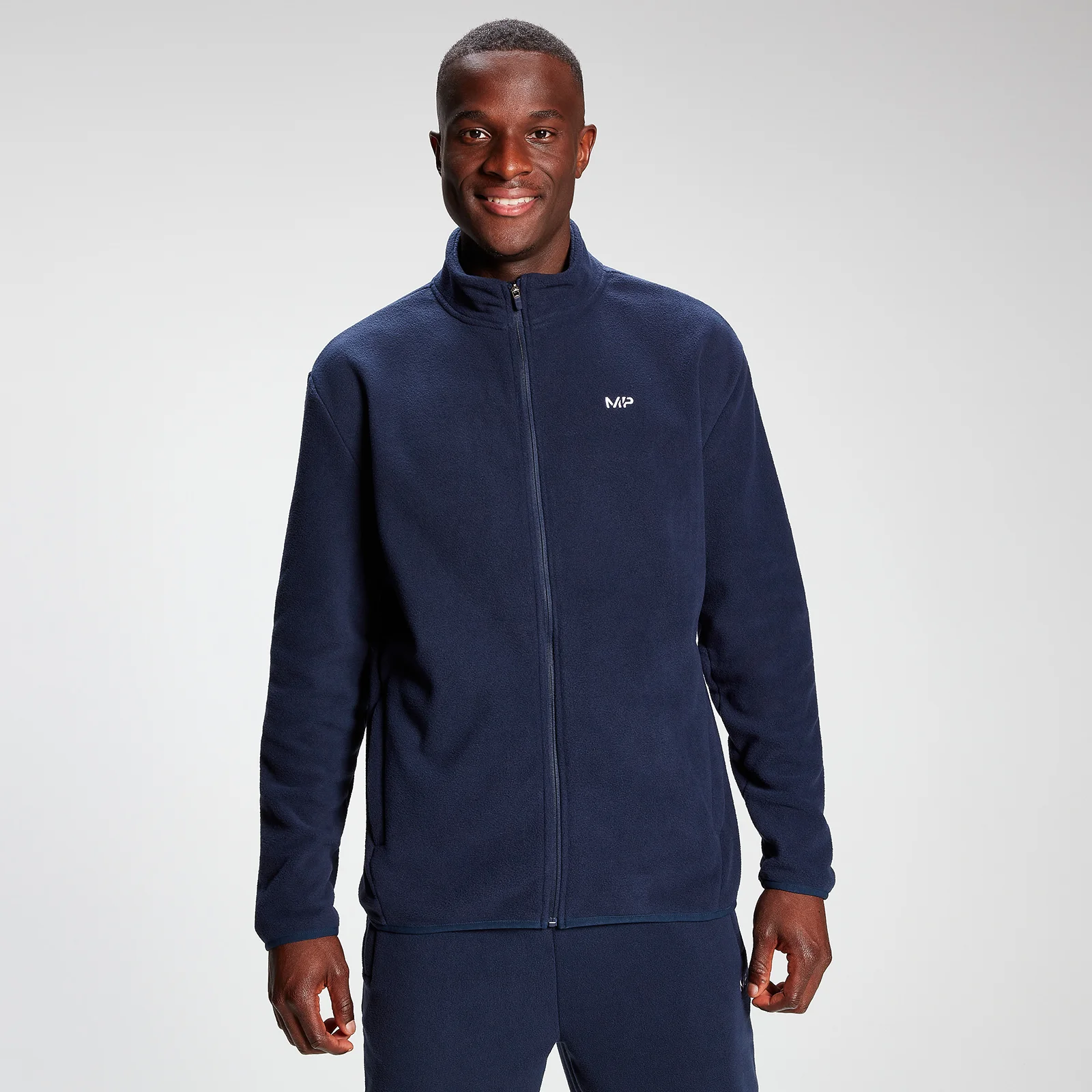 MP Men's Rest Day Zip Up Fleece - Navy - M Image 1
