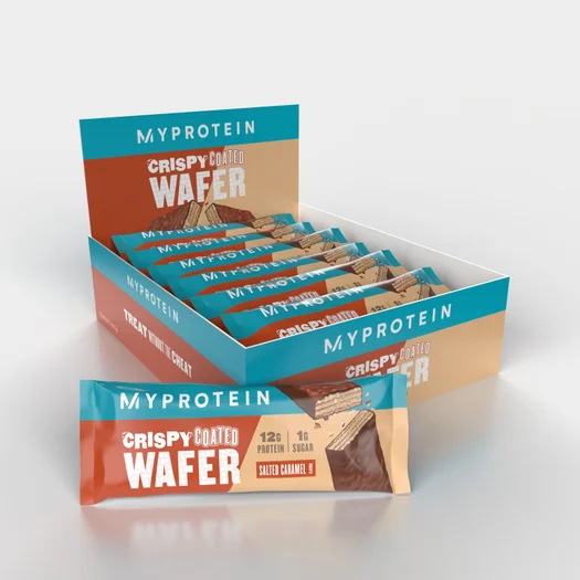 Crispy Coated Protein Wafer - 12x40g - Salted Caramel