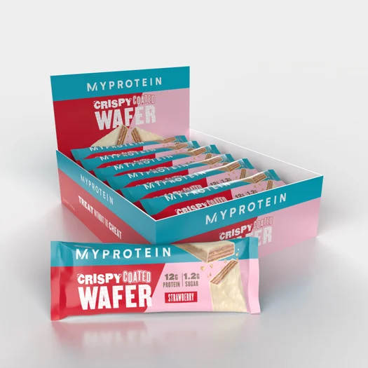 Crispy Coated Protein Wafer - 12x40g - Strawberry
