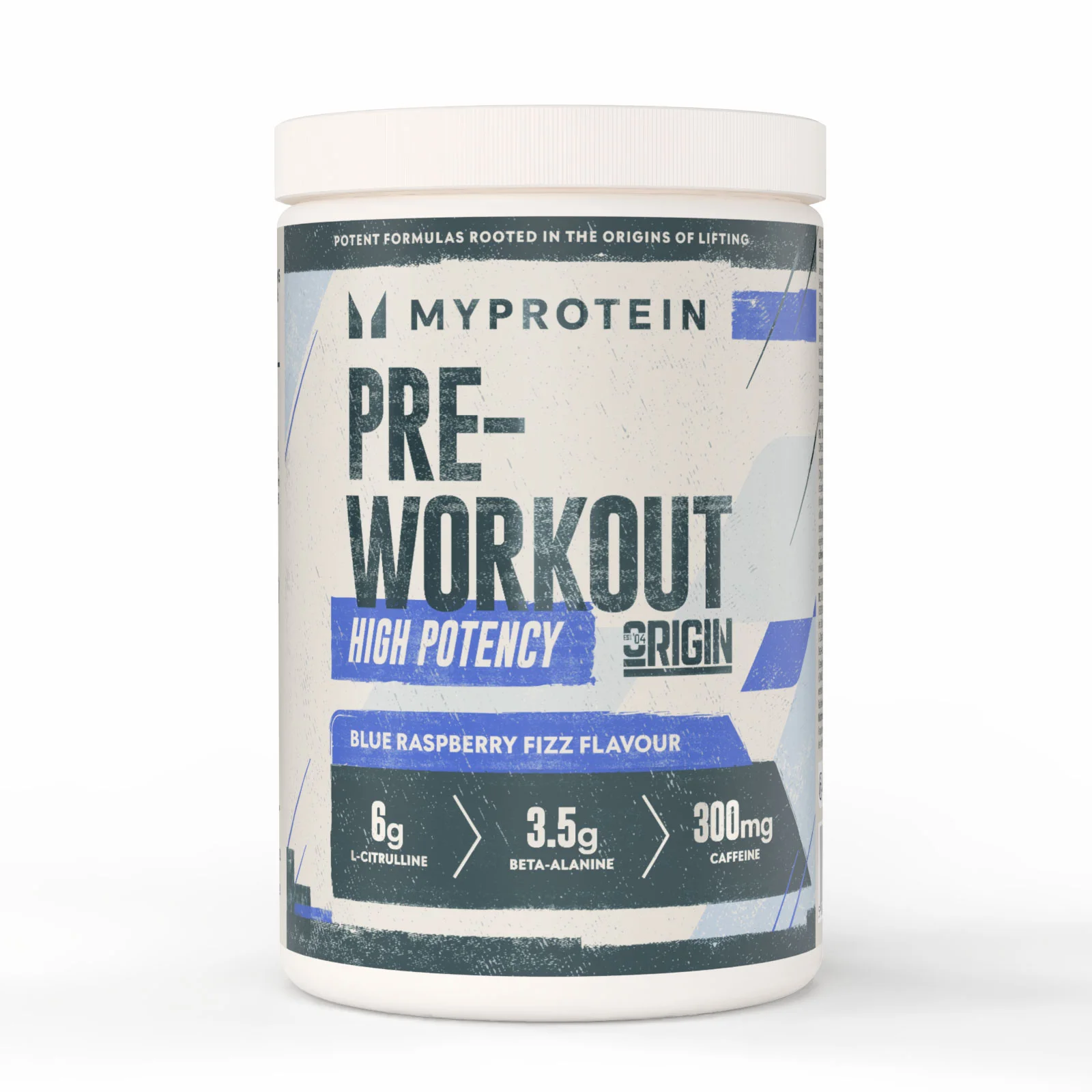 Origin Pre-Workout - 600G - 30servings - Blue Raspberry Fizz Image 1