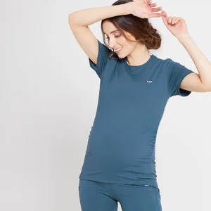 MP Women's Power Maternity Short Sleeve Top - Dust Blue - Size XXS