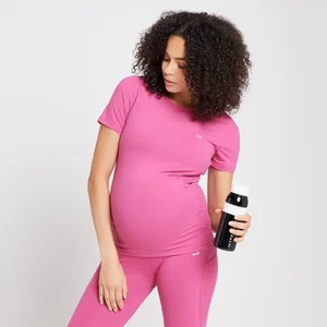 MP Women's Power Maternity Short Sleeve Top - Sangria - Size XXS