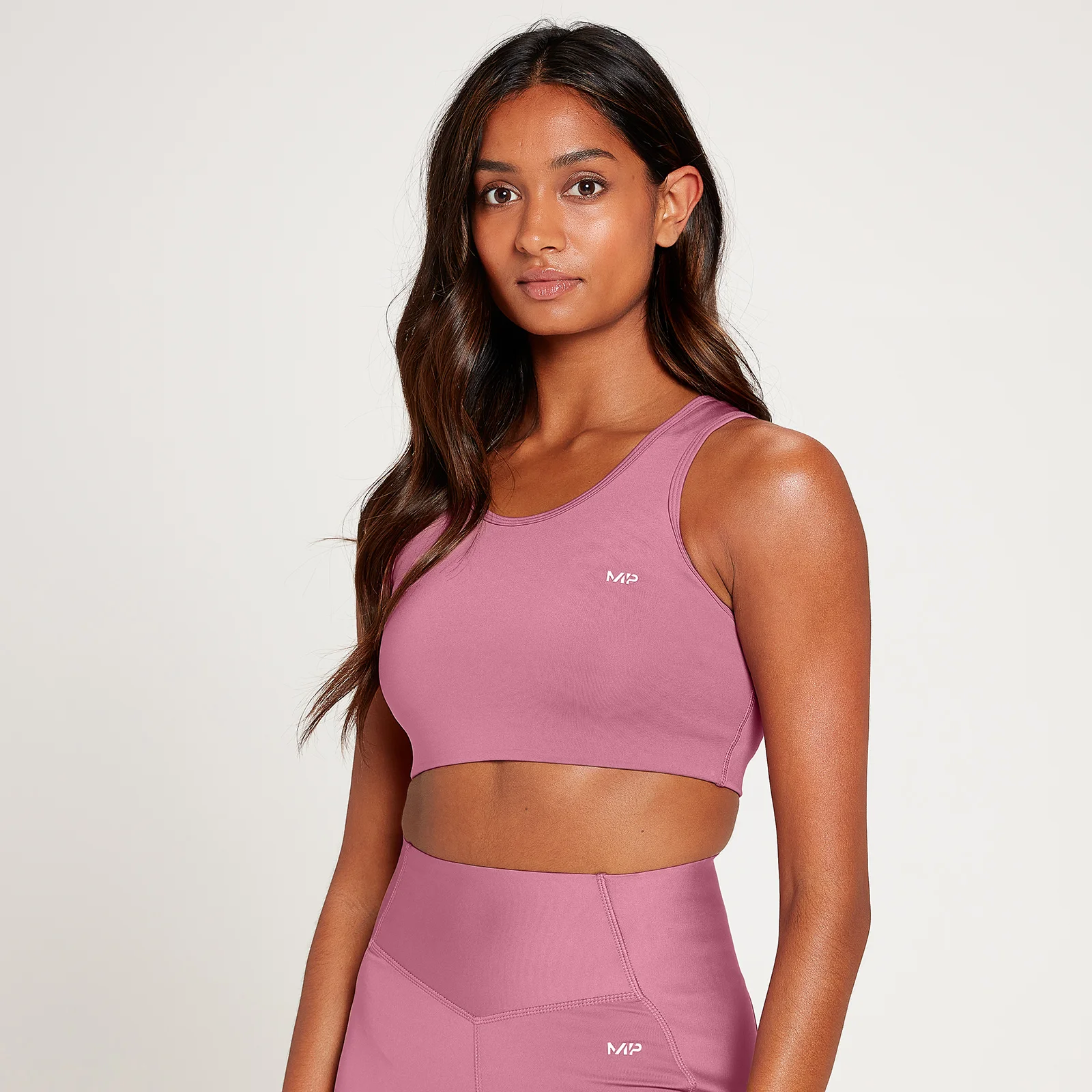 MP Women's Sculpt Laser Cut Sports Bra - Mauve - XXS Image 1