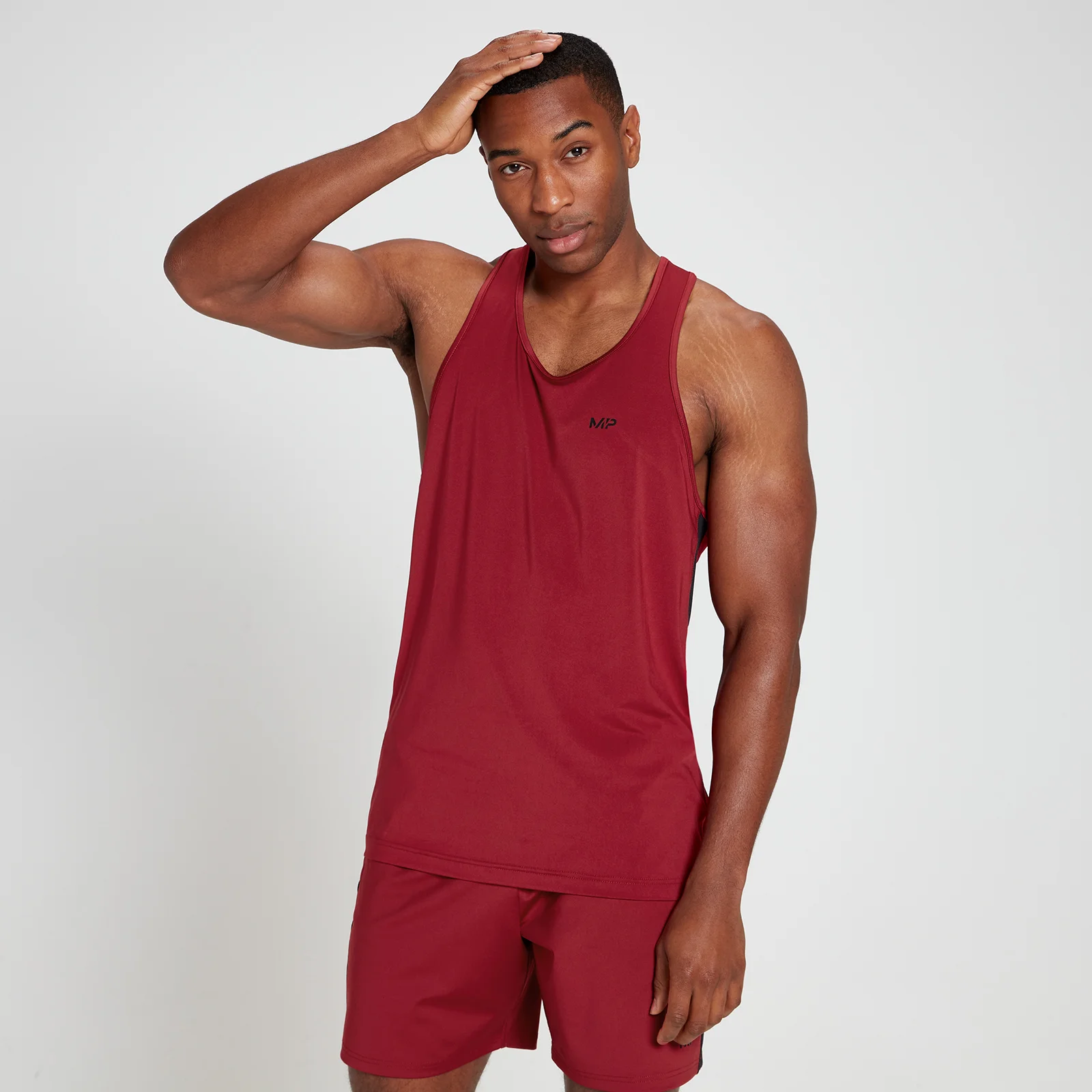 MP Men's Tempo Tank Top - Scarlet - XXS Image 1