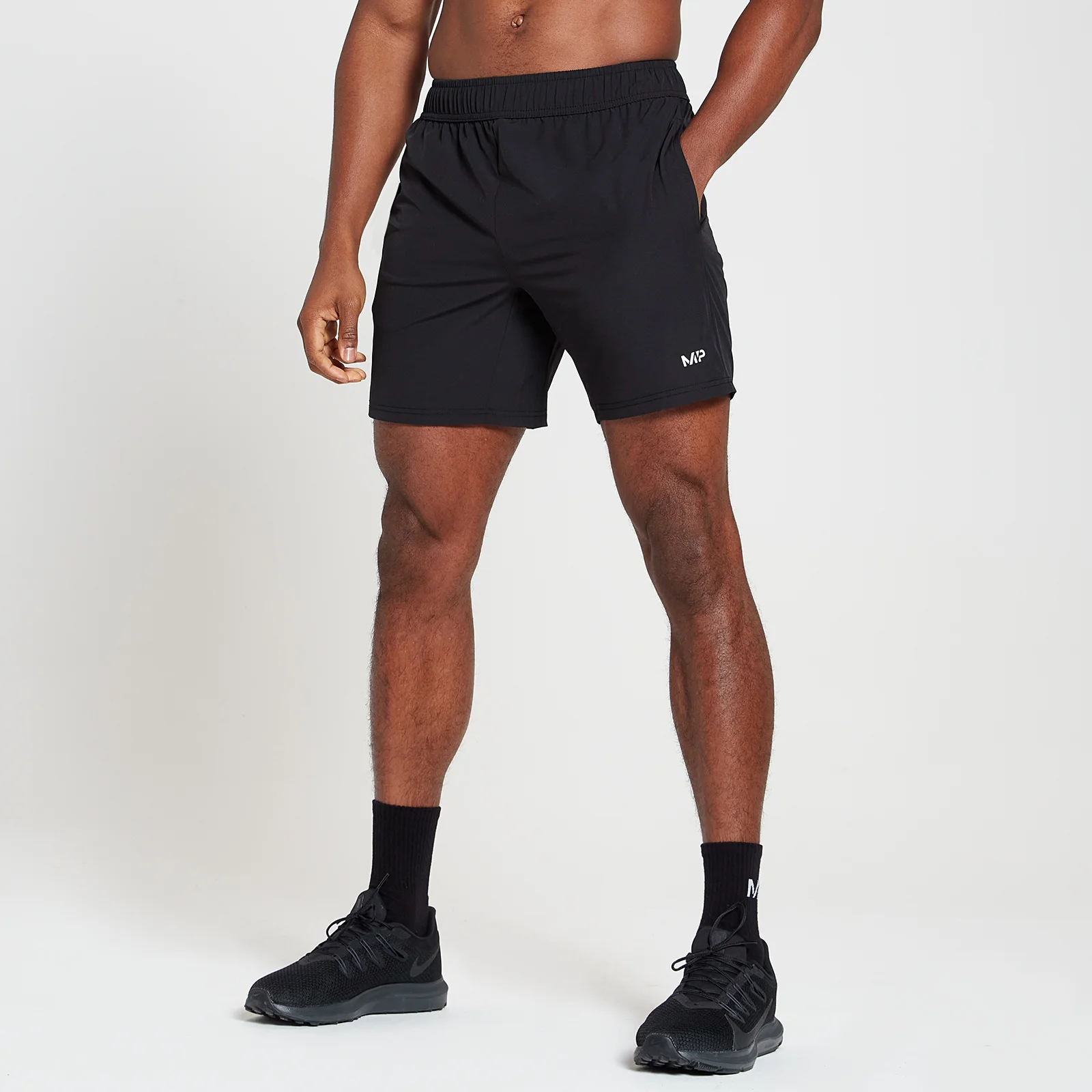 MP Men's Run Graphic Training Shorts - Black - XXS Image 1