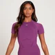 MP Women's Tempo Seamless Short Sleeve Crop Top - Purple
