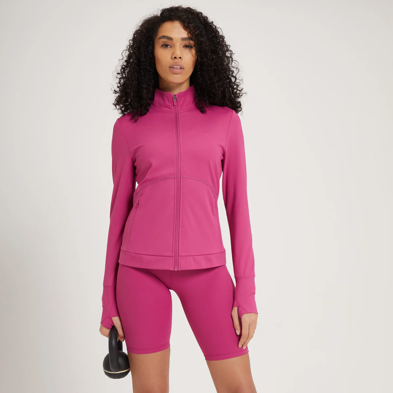 MP Women's Power Ultra Regular Fit Jacket - Sangria - XXS Image 1