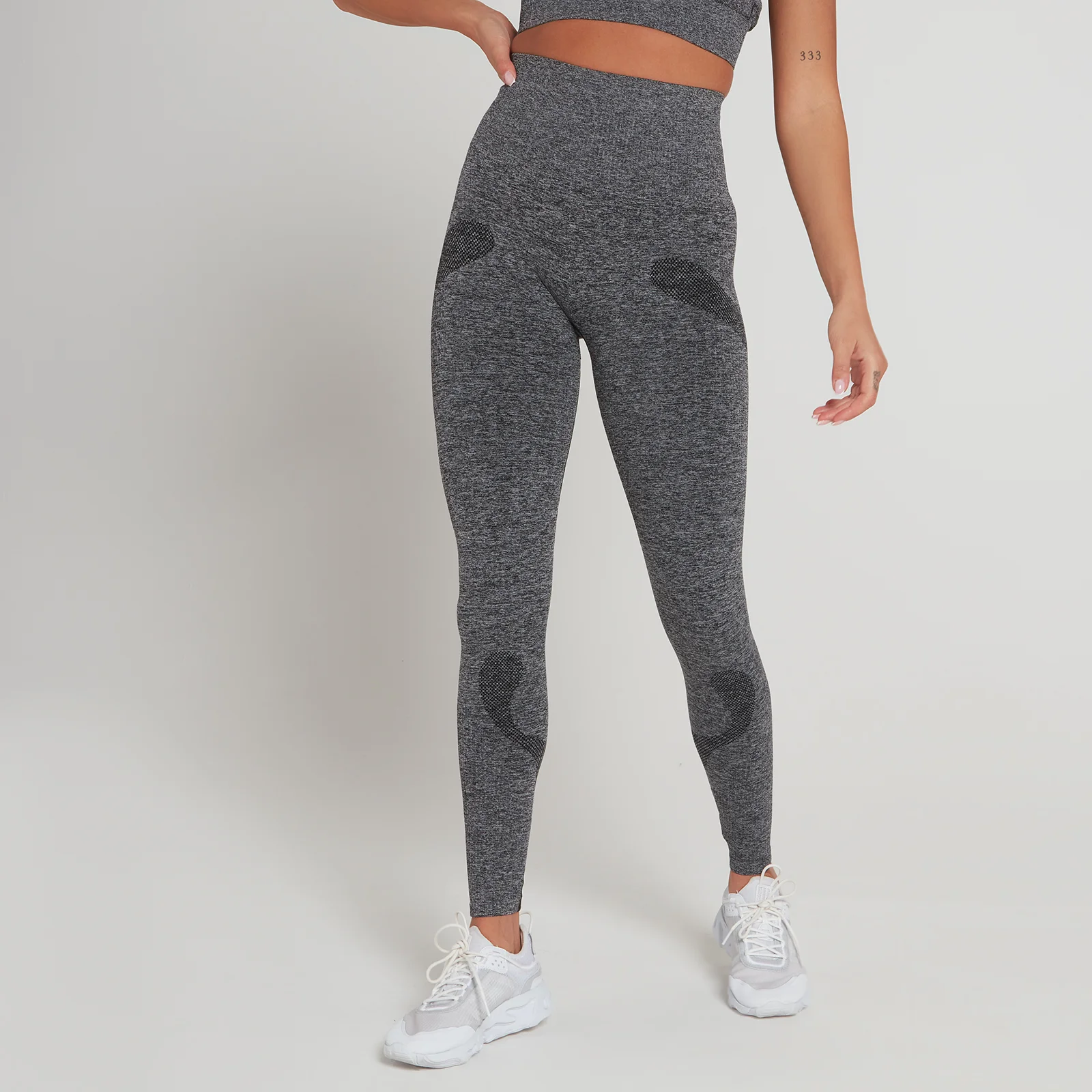 MP Women's Dynamic Training Seamless Leggings - Washed Black - XS Image 1