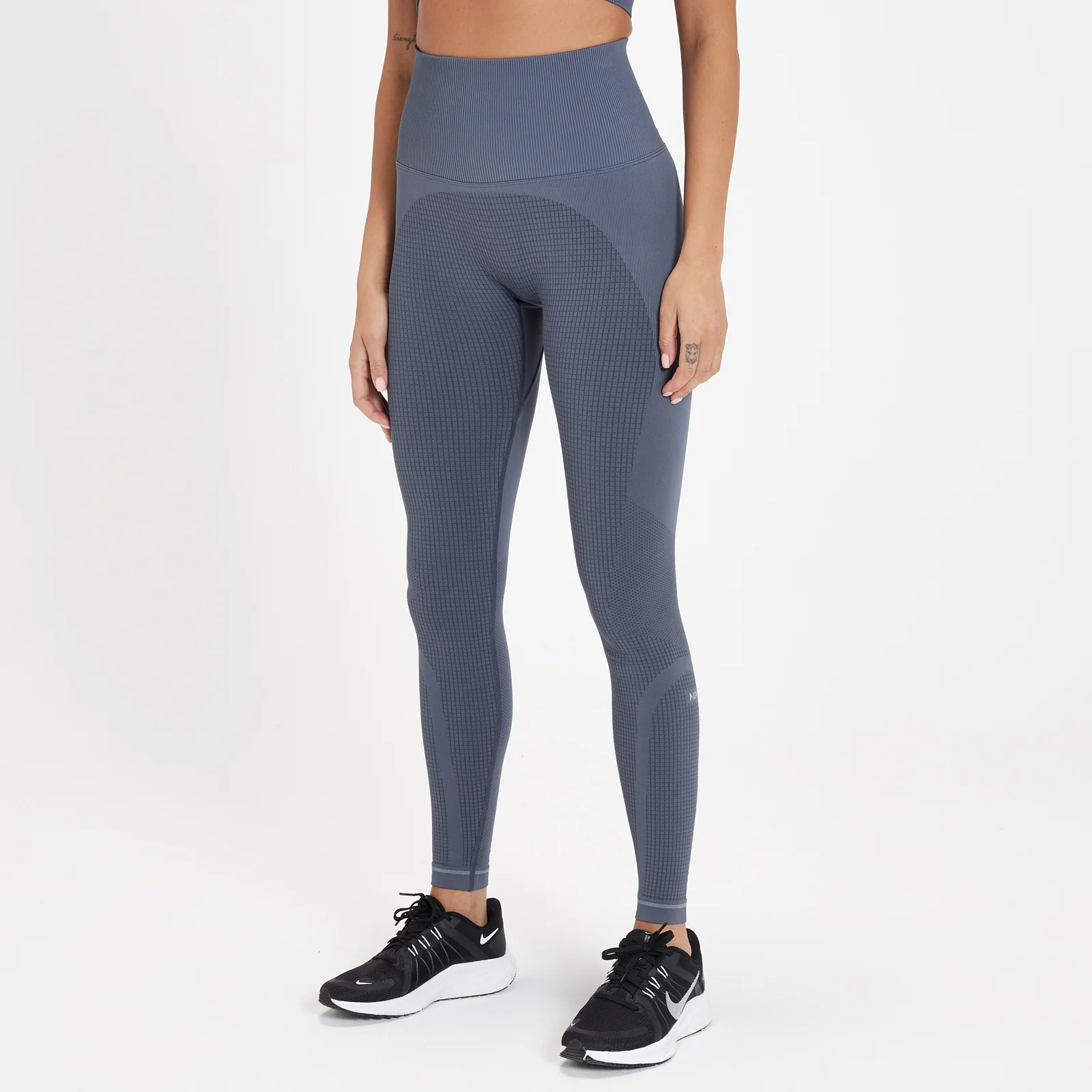 MP Women's Velocity Ultra Graphene Seamless Leggings - Shadow Blue - XS Image 1
