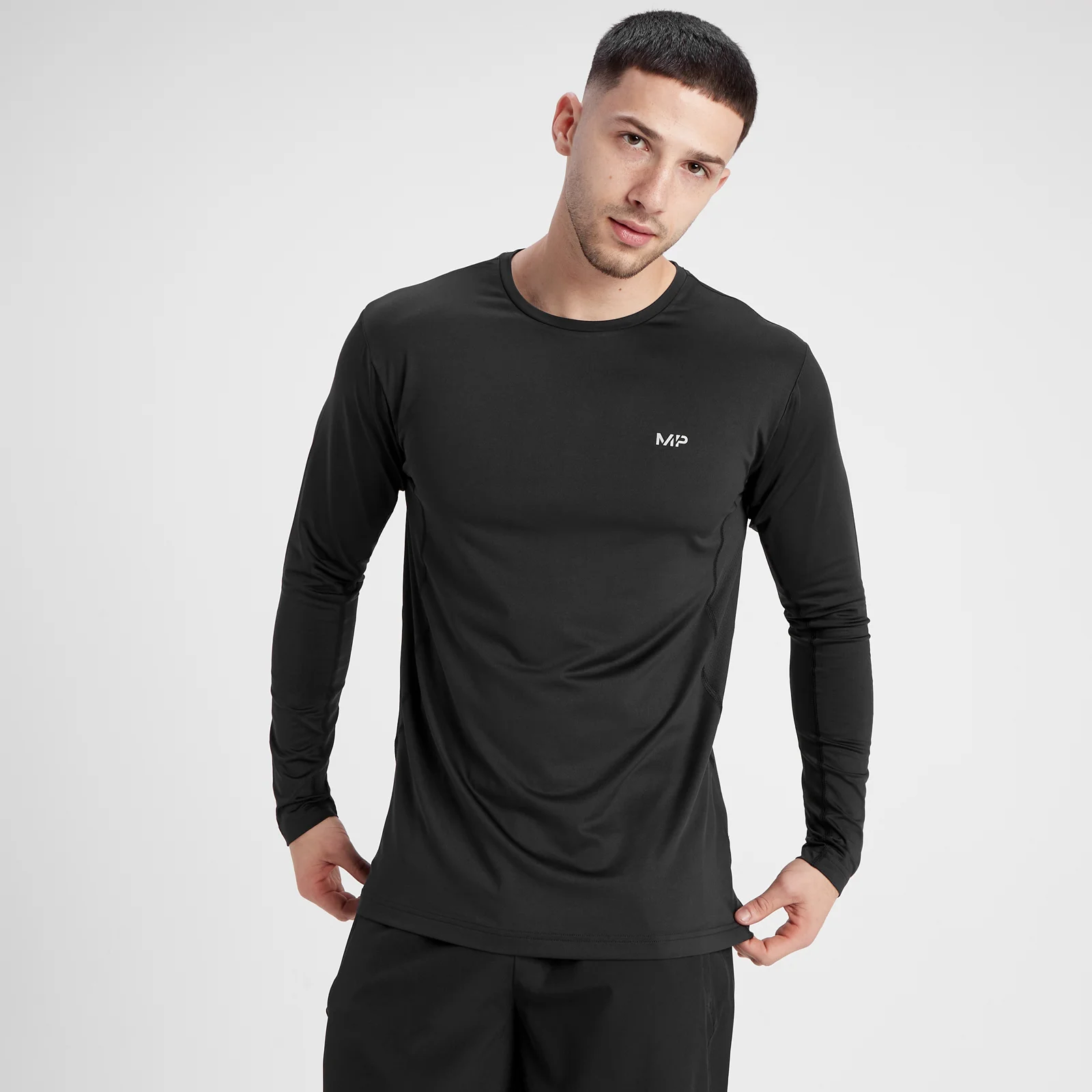 MP Men's Velocity Long Sleeve T-Shirt - Black - XXS Image 1