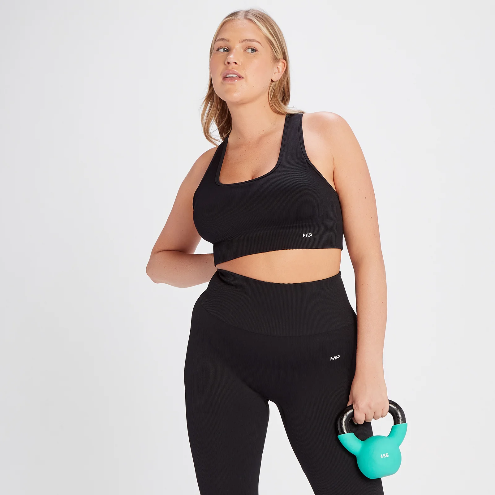 MP Women's Tempo Rib Seamless Bra - Black - XS Image 1