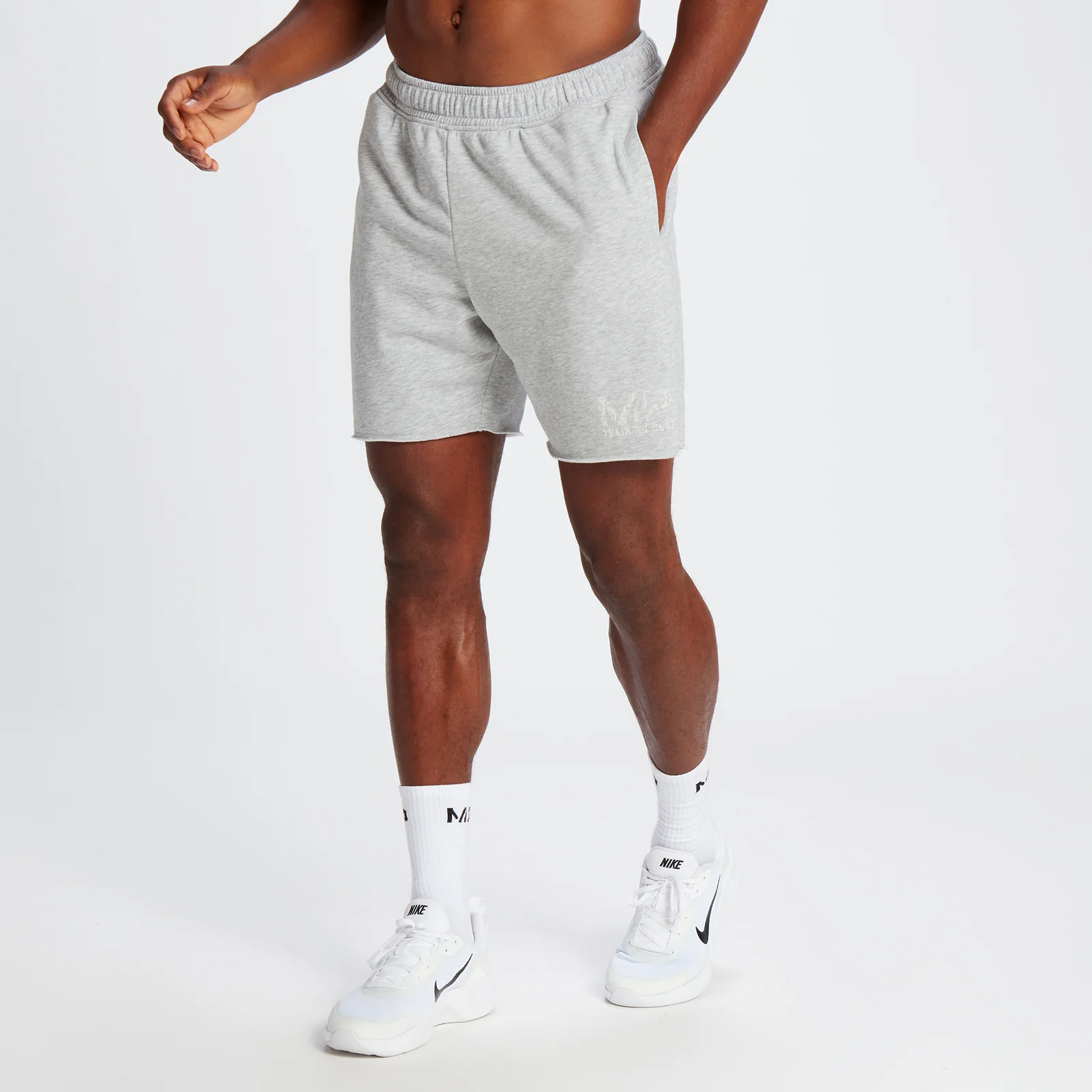 MP Men's Tempo Cotton Sweatshorts - Storm Marl - XS Image 1