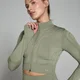 MP Women's Tempo Ultra Geometric Crop Seamless Jacket - Brindle
