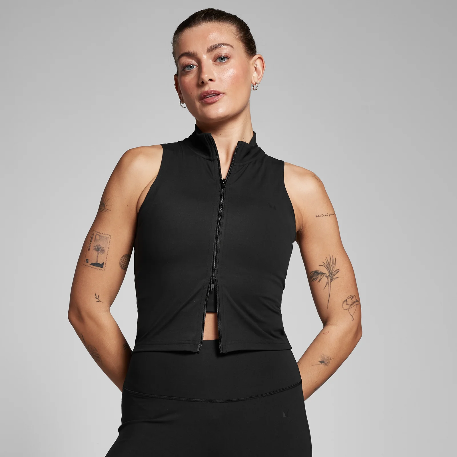 MP Women's Tempo Zip Through Vest - Black - M Image 1