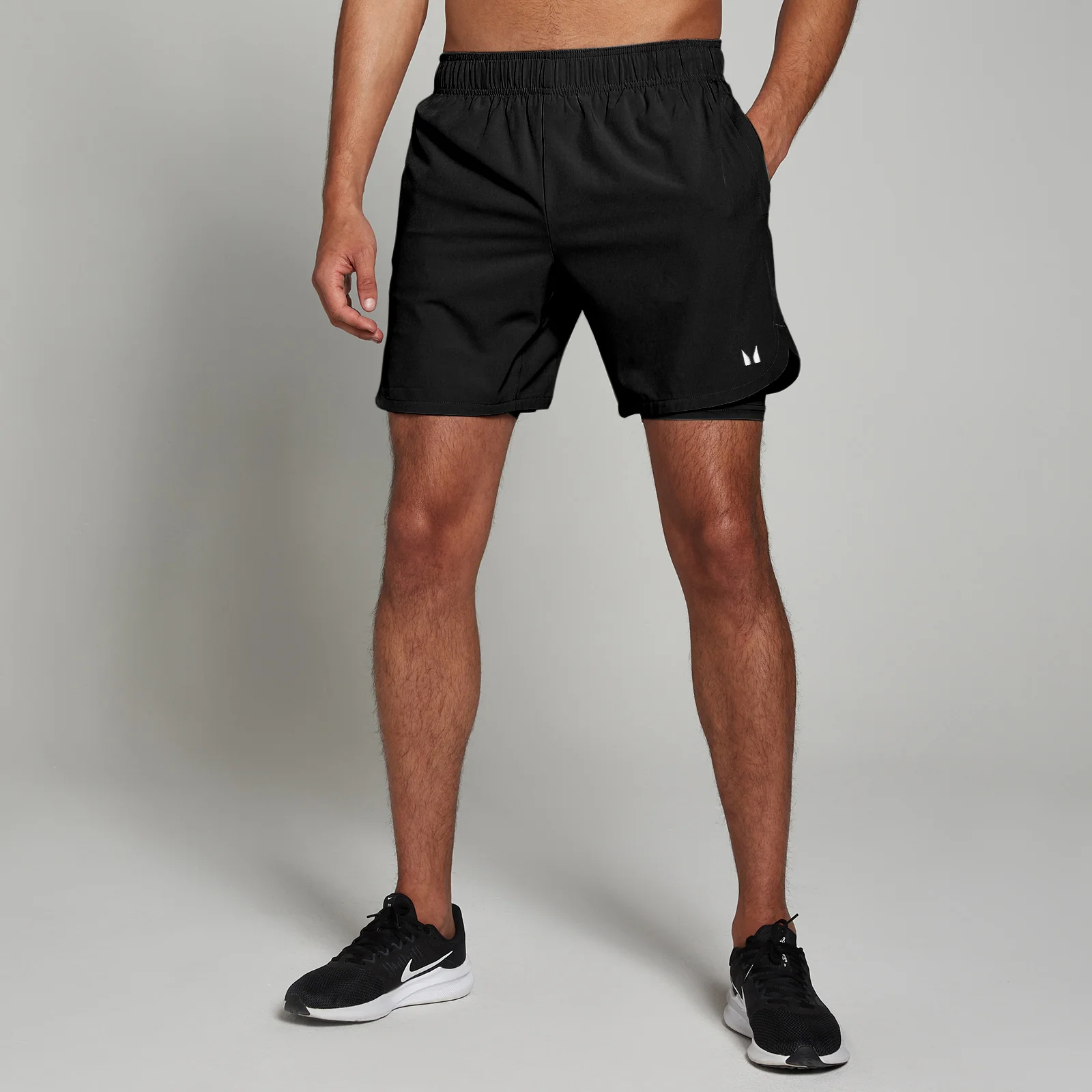 MP Men's 2-in-1 7" Training Shorts - Black - XXS Image 1