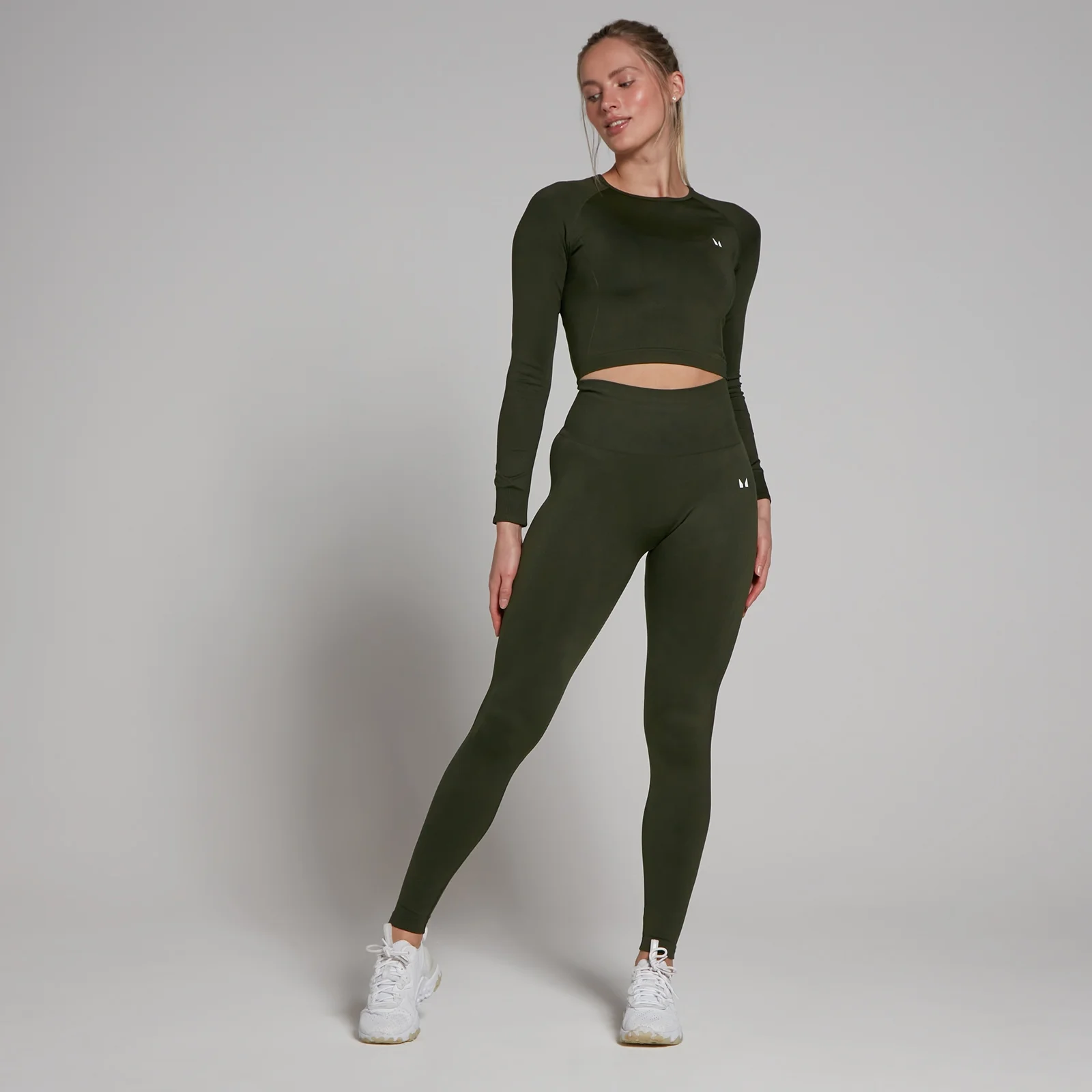 MP Women's Shape Seamless Leggings - Forest Green - XS Image 3