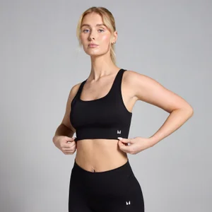 MP Women's Shape Seamless Sports Bra - Black - Size XXS