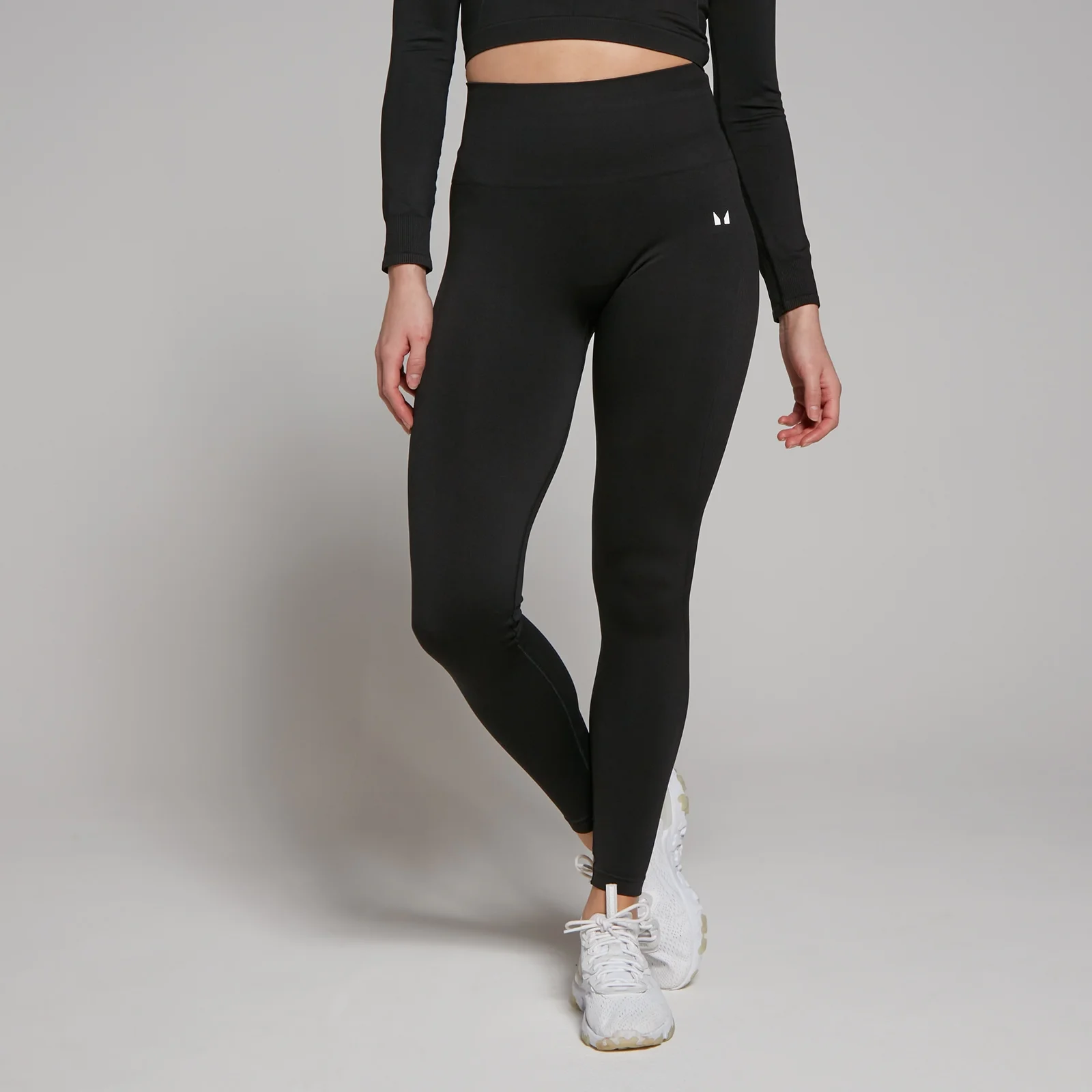 MP Women's Shape Seamless 7/8 Leggings - Black - L Image 1