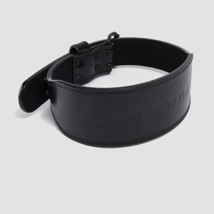 Myprotein Premium Leather Lifting Belt - Black - Size Small (23-32 Inch)