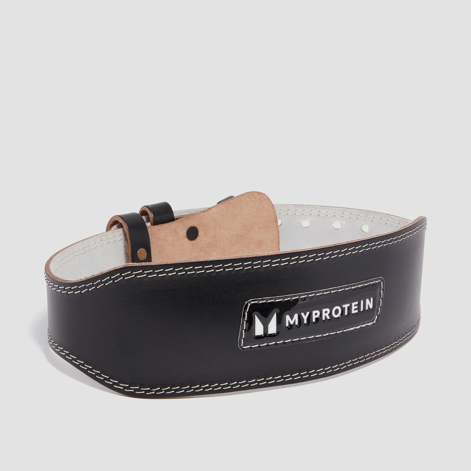 Myprotein Leather Lifting Belt - Black - Small (23-32 Inch) Image 1