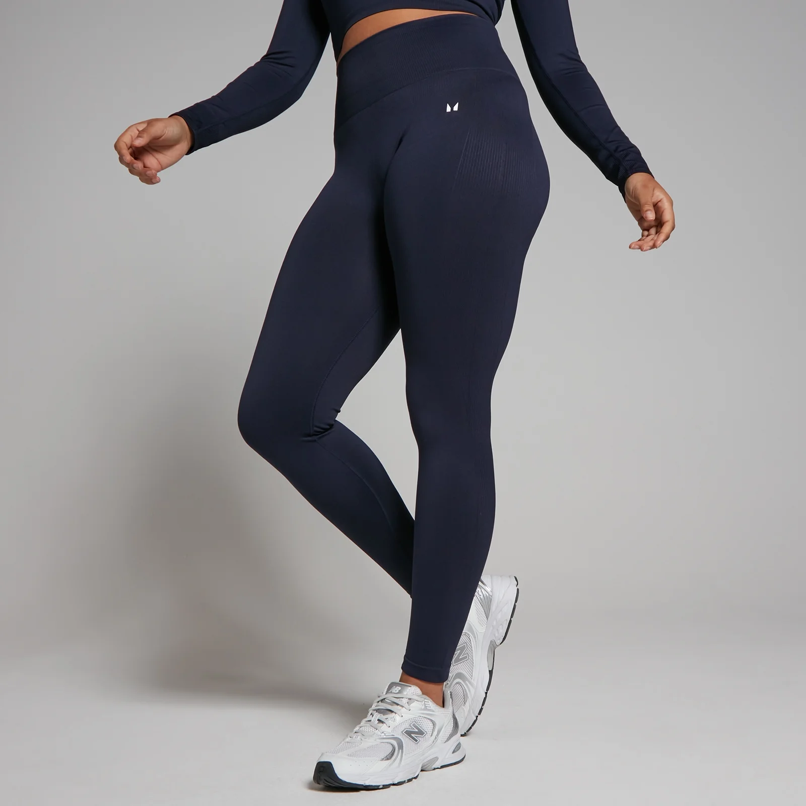 MP Women's Shape Seamless Leggings - Navy - M Image 1