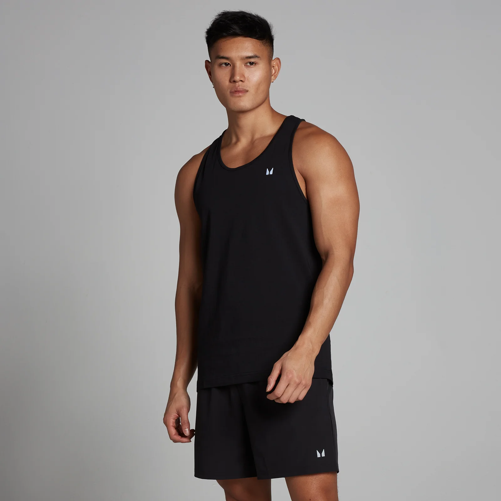 MP Men's Cotton Vest - Black - M Image 1